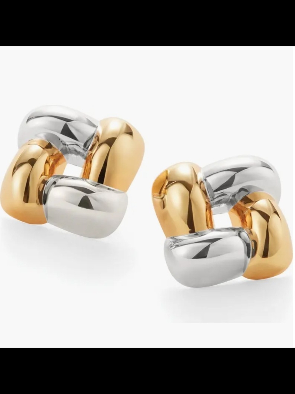 Jenny Bird Medium Woven Square Earring